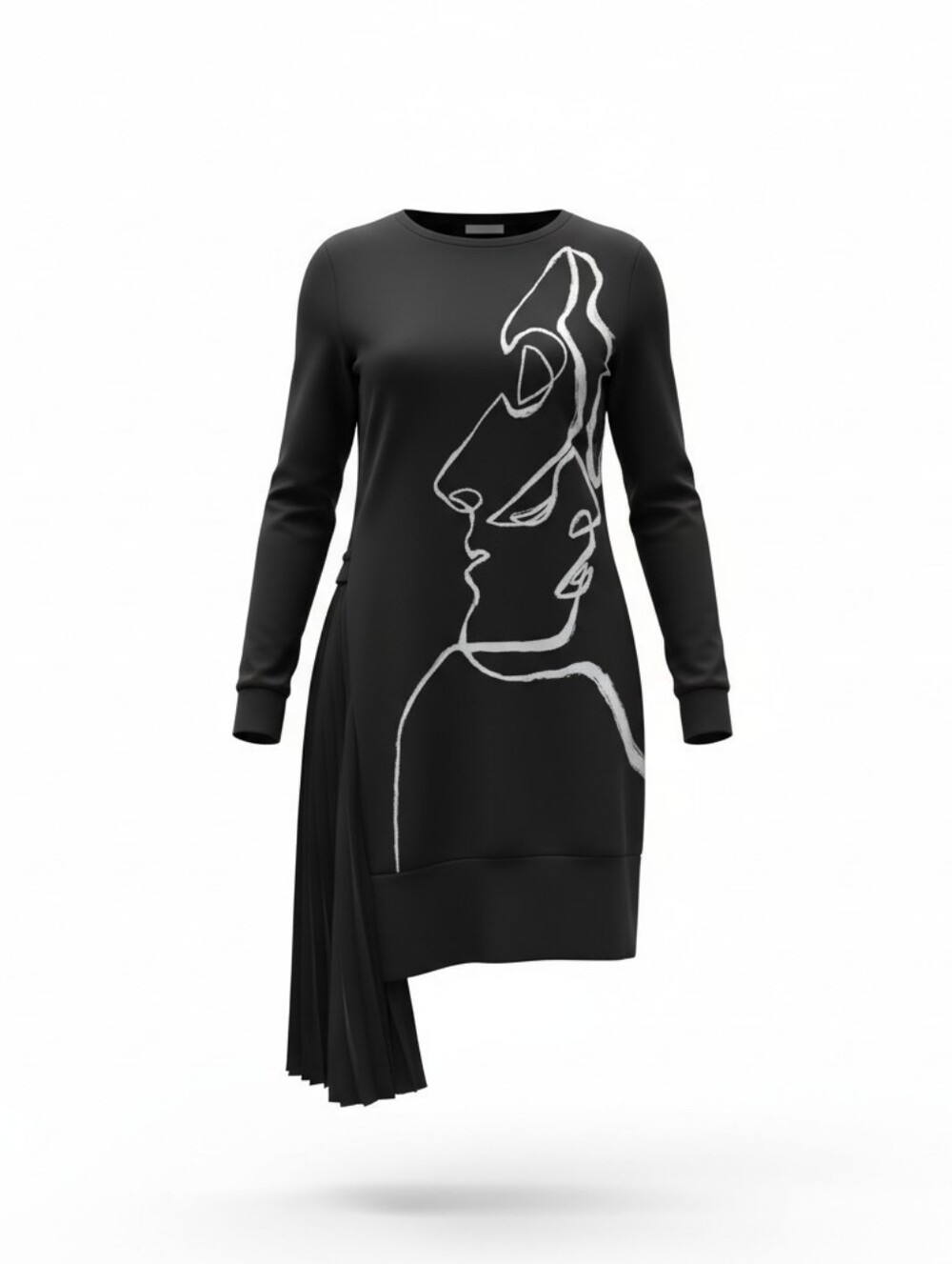 Chic Ruffle Side Sweatshirt - Picture 2 of 3